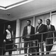 Rev. Martin Luther King Jr. on the balcony of the Lorraine Motel in Memphis, Tennessee, a day before he was assassinated there.